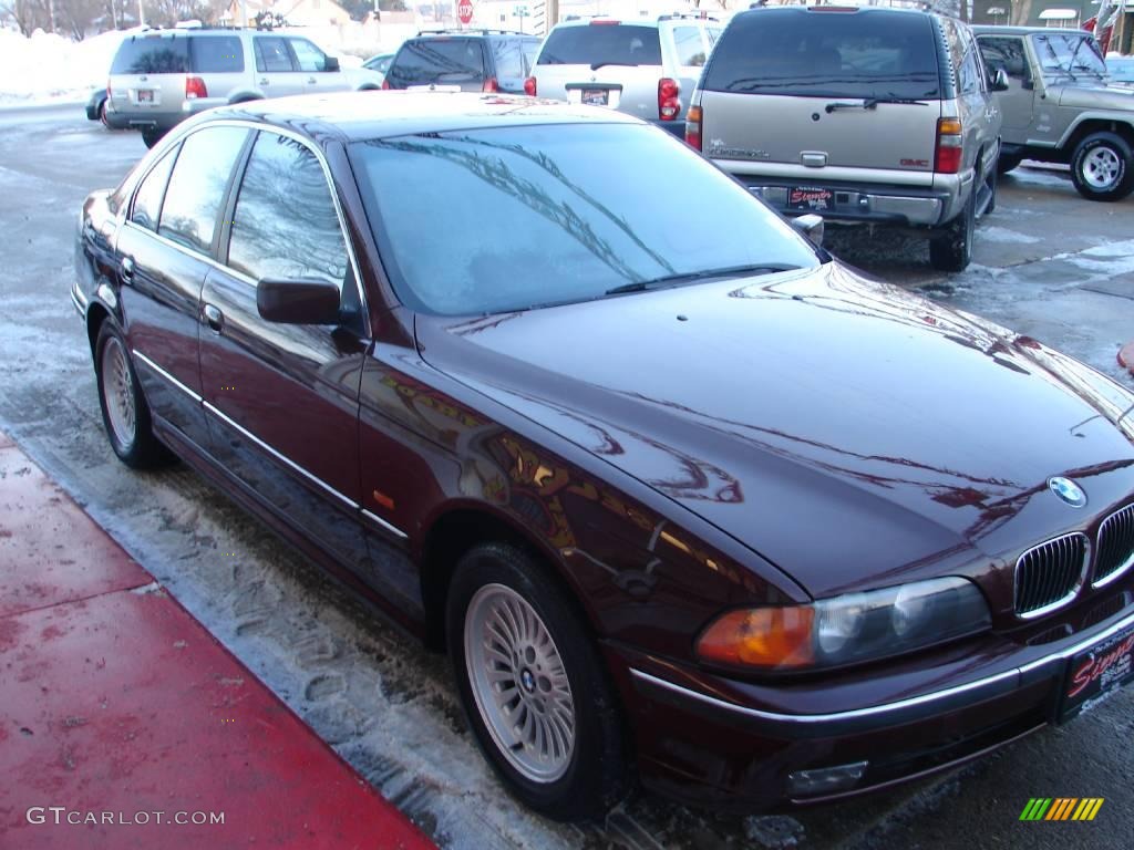 1997 5 Series 540i Sedan - Canyon Red Metallic / Black photo #4