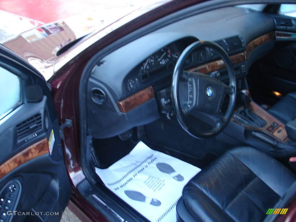 1997 5 Series 540i Sedan - Canyon Red Metallic / Black photo #5
