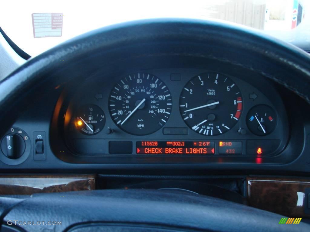 1997 5 Series 540i Sedan - Canyon Red Metallic / Black photo #8