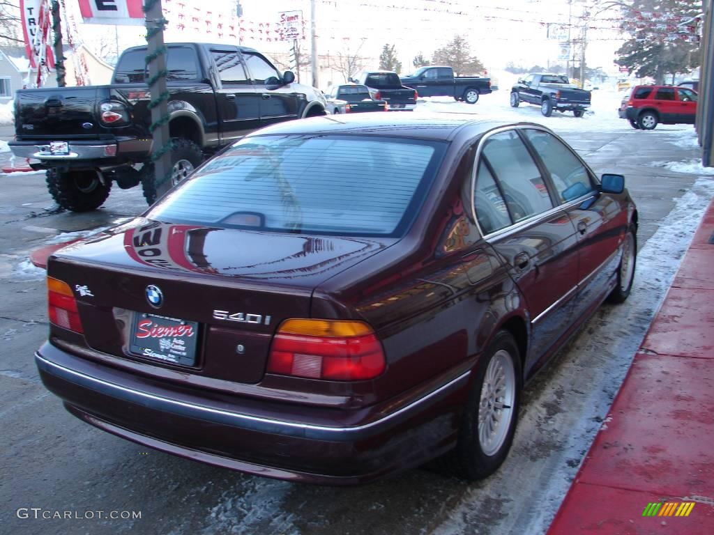 1997 5 Series 540i Sedan - Canyon Red Metallic / Black photo #12