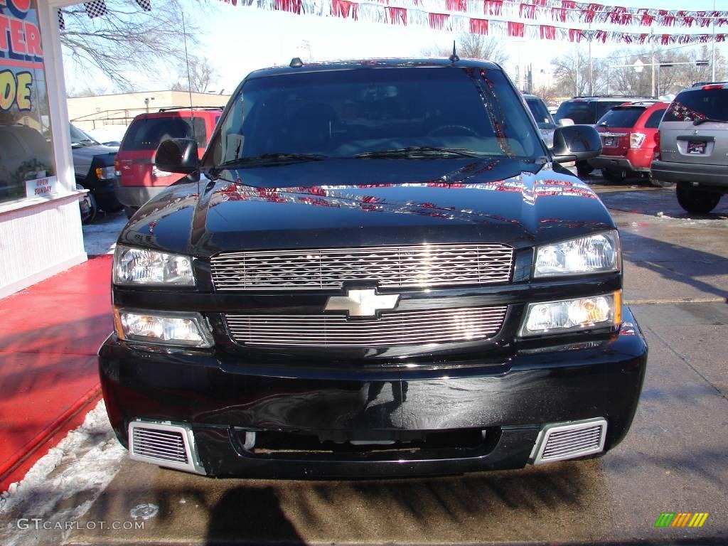 2005 Silverado 1500 SS Extended Cab 4x4 - Black / Dark Charcoal photo #4