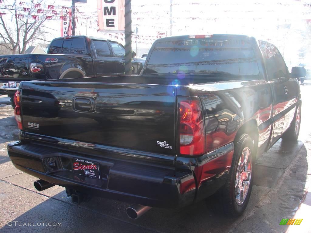 2005 Silverado 1500 SS Extended Cab 4x4 - Black / Dark Charcoal photo #7