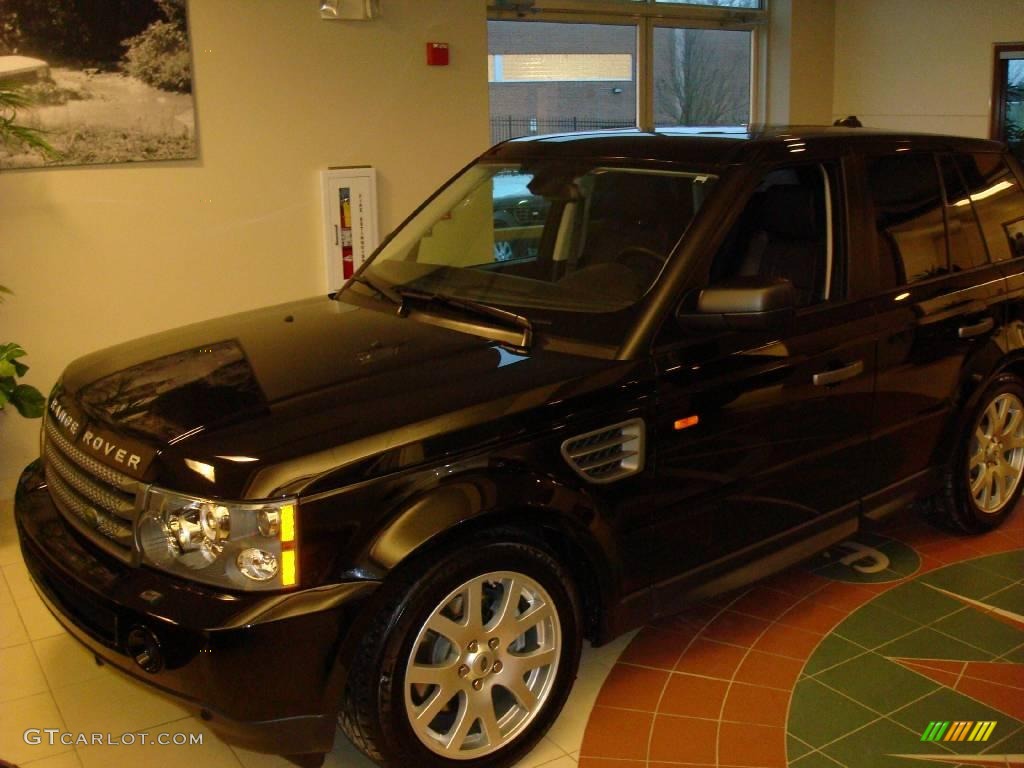 2008 Range Rover Sport HSE - Santorini Black / Ebony Black photo #1