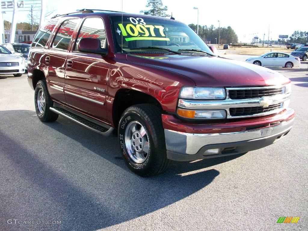 2003 Tahoe LT - Redfire Metallic / Tan/Neutral photo #7
