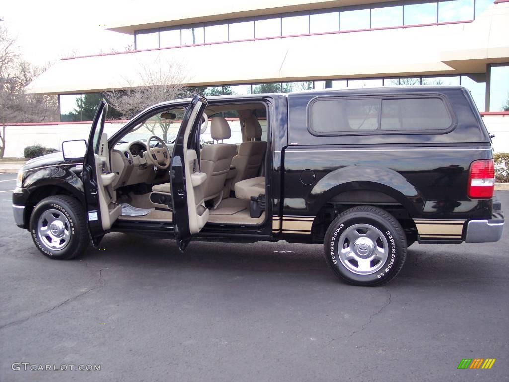 2006 F150 XLT SuperCrew - Black / Tan photo #11