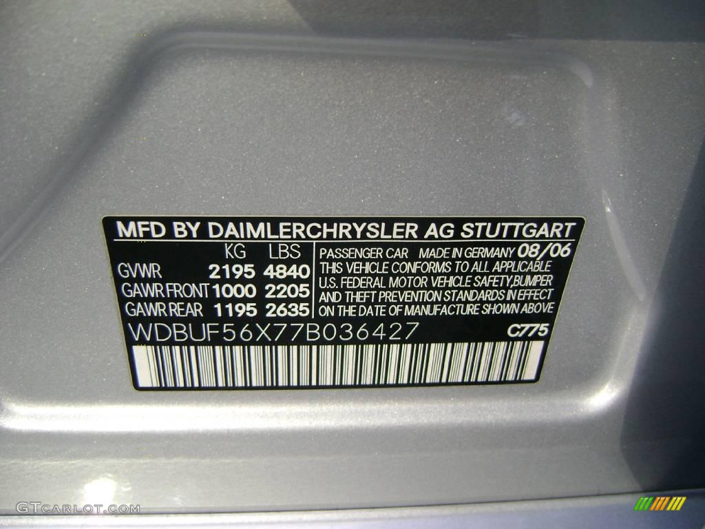 2007 E 350 Sedan - Iridium Silver Metallic / Black photo #20