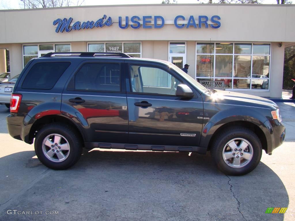 2008 Escape XLT - Black Pearl Slate Metallic / Stone photo #1