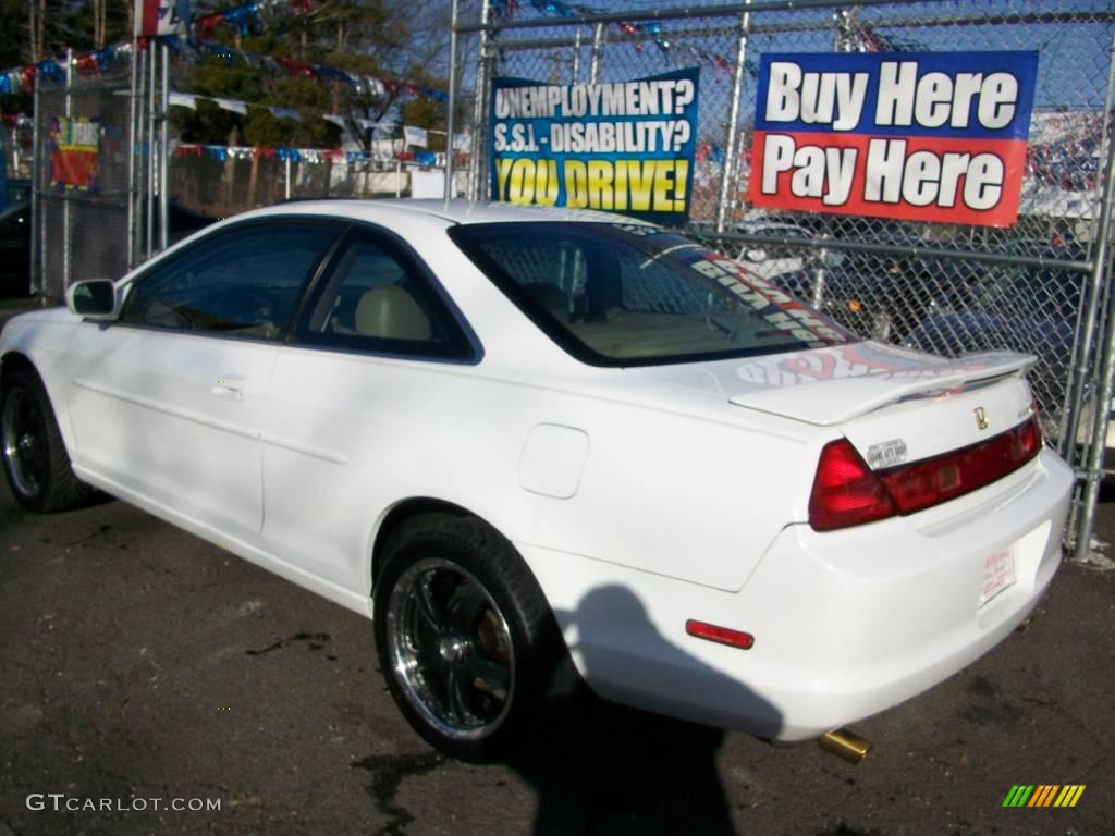 1999 Accord EX V6 Coupe - Taffeta White / Ivory photo #3