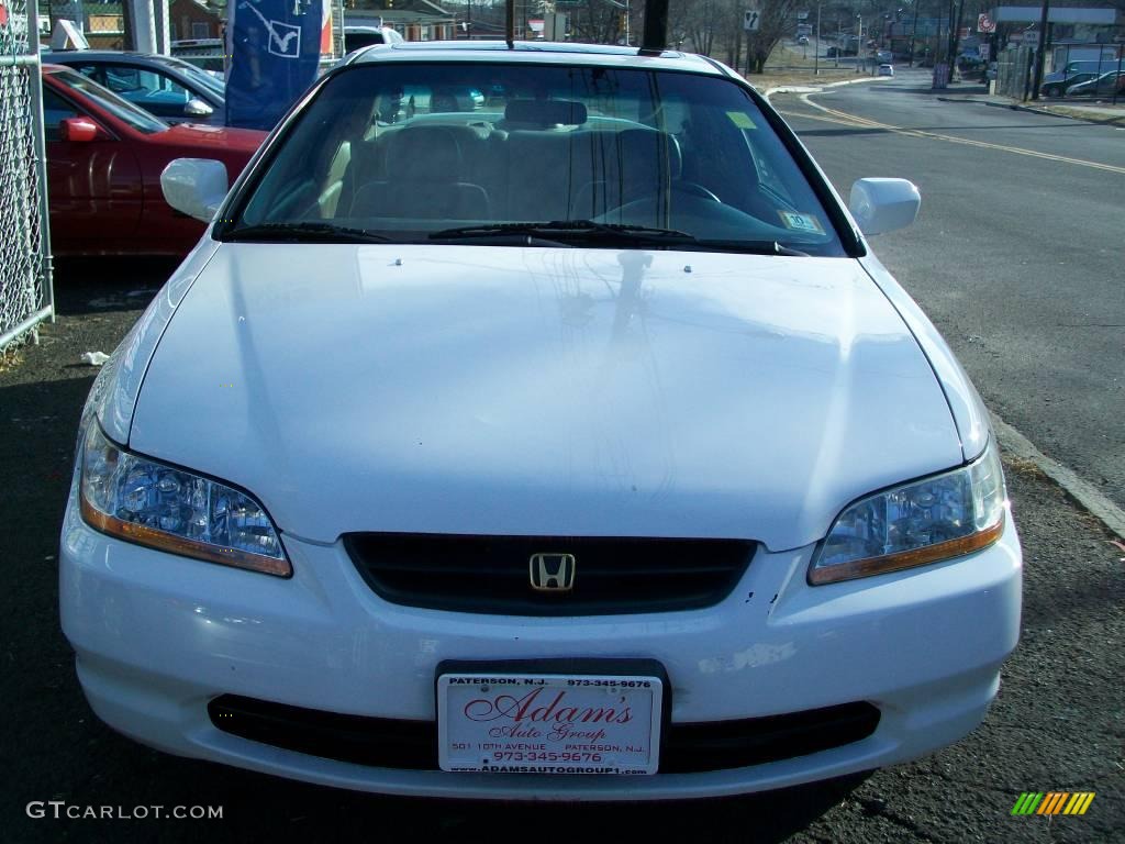 1999 Accord EX V6 Coupe - Taffeta White / Ivory photo #6