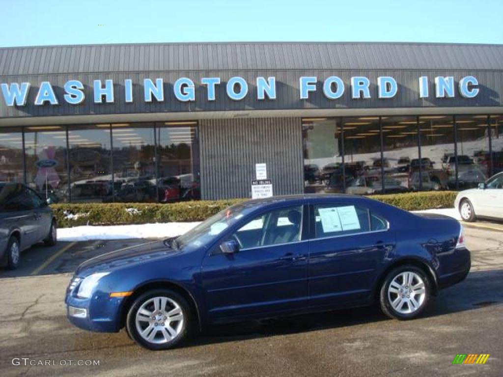 2007 Fusion SEL - Dark Blue Pearl Metallic / Light Stone photo #1