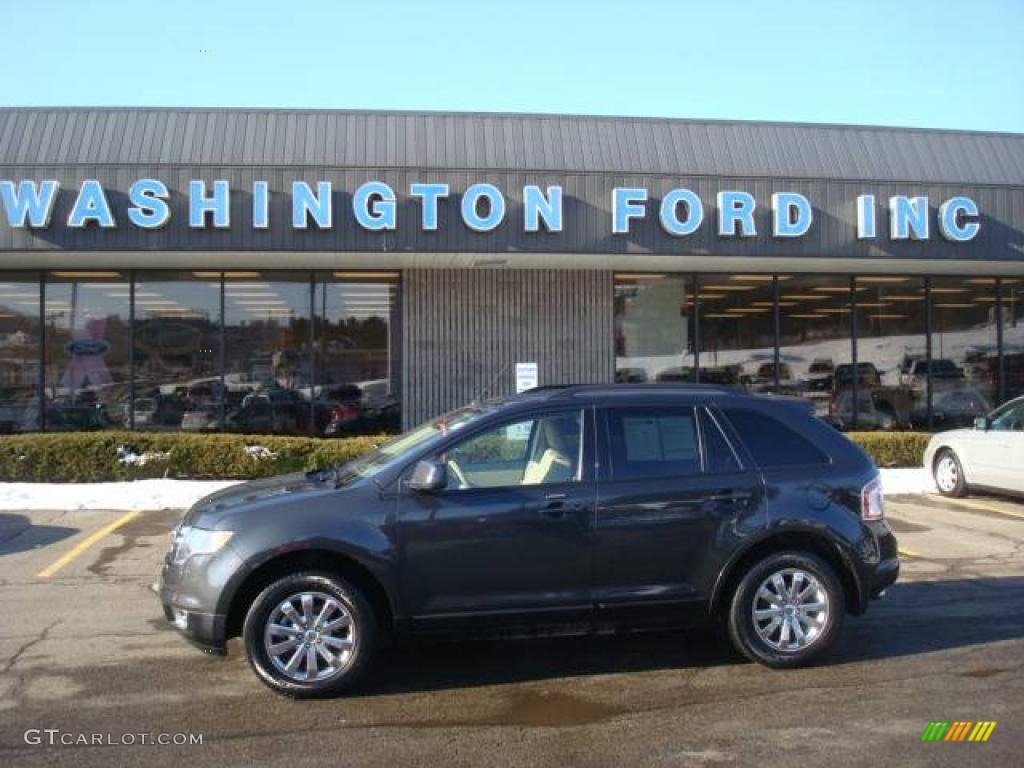 2007 Edge SEL Plus AWD - Carbon Metallic / Medium Light Stone photo #1