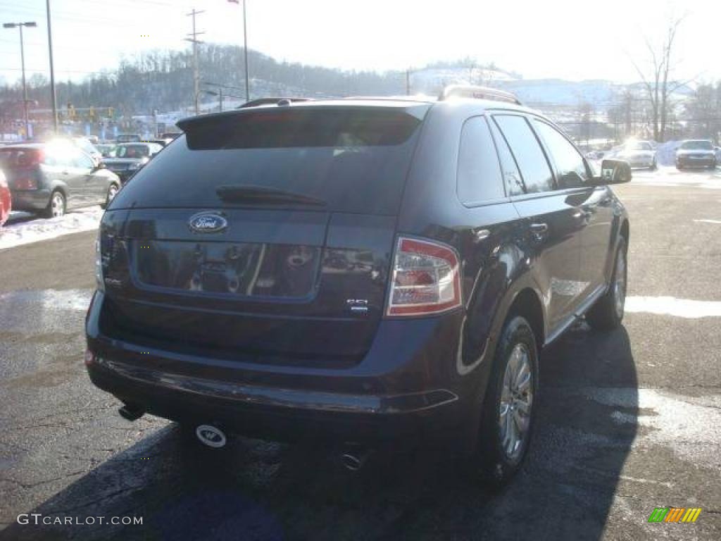 2007 Edge SEL Plus AWD - Carbon Metallic / Medium Light Stone photo #4