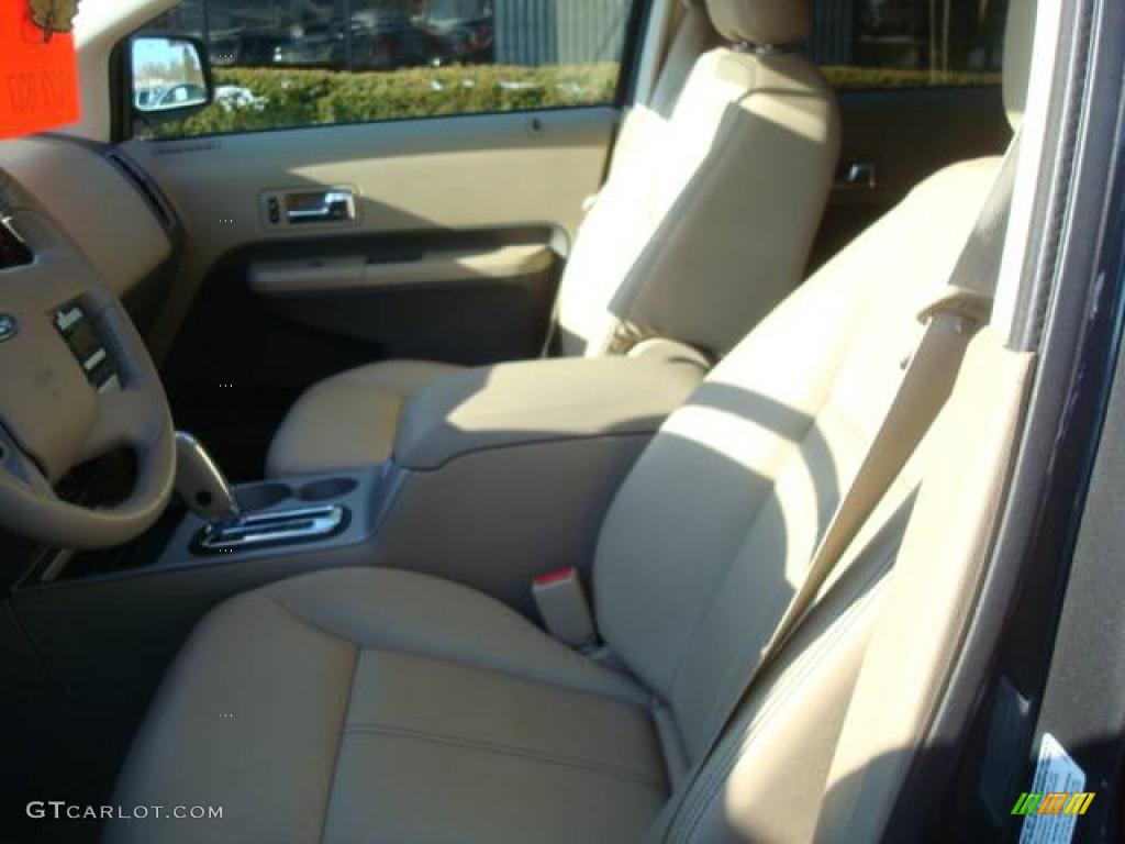 2007 Edge SEL Plus AWD - Carbon Metallic / Medium Light Stone photo #7