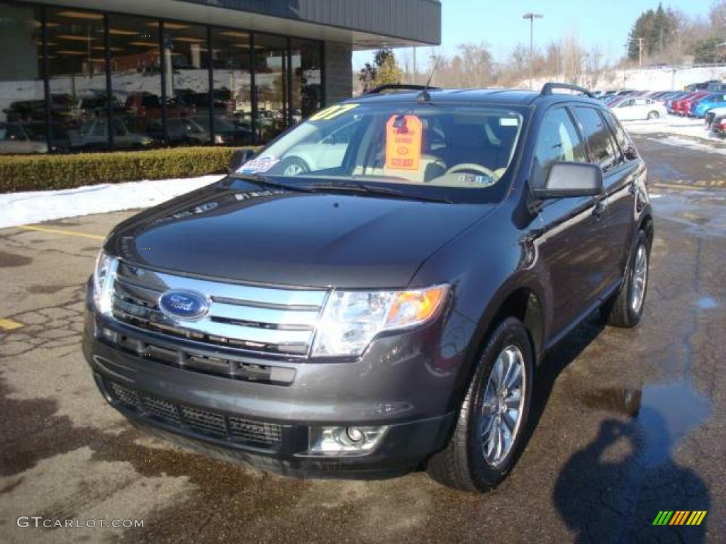 2007 Edge SEL Plus AWD - Carbon Metallic / Medium Light Stone photo #13