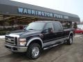 2008 Black Ford F350 Super Duty Lariat Crew Cab 4x4  photo #1