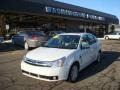 2009 White Suede Ford Focus SEL Sedan  photo #1