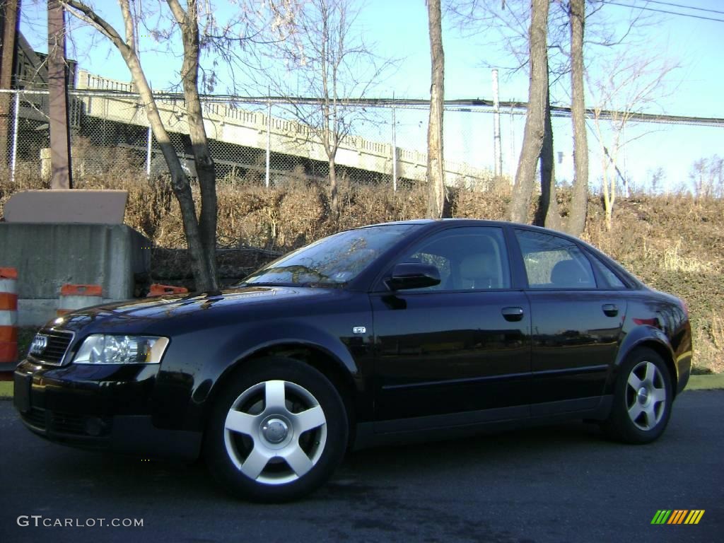 2003 A4 1.8T quattro Sedan - Brilliant Black / Beige photo #1