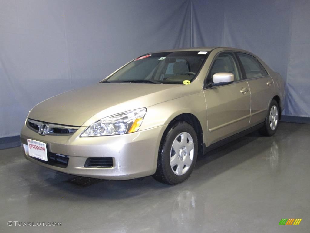 2007 Accord LX Sedan - Desert Mist Metallic / Ivory photo #1