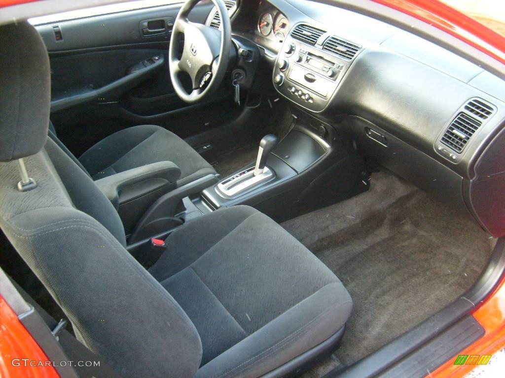 2003 Civic EX Coupe - Rallye Red / Black photo #12