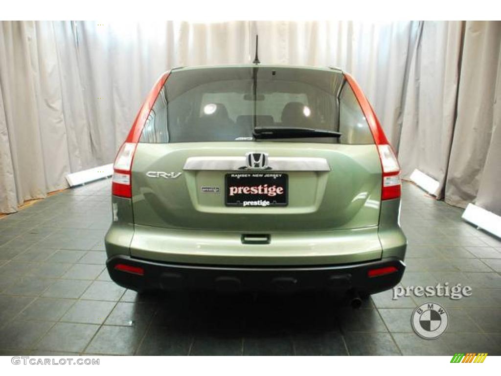 2008 CR-V EX 4WD - Green Tea Metallic / Ivory photo #2