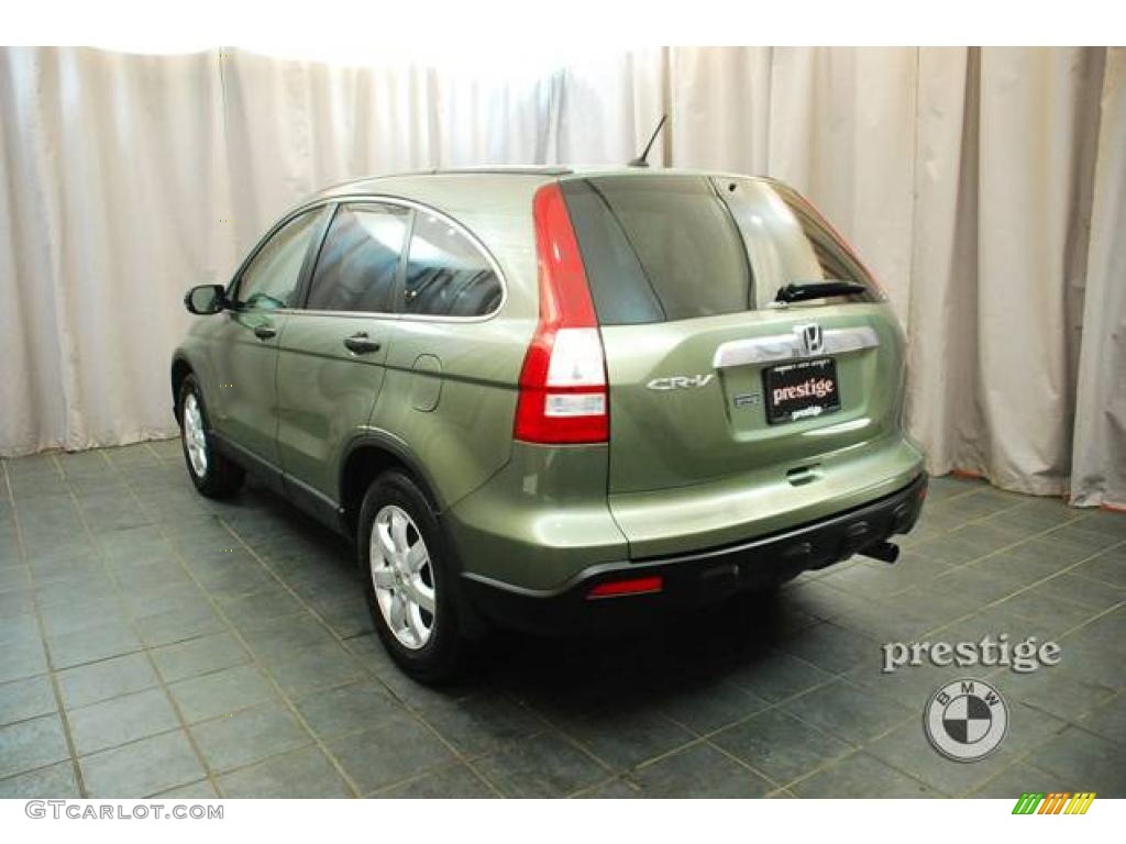 2008 CR-V EX 4WD - Green Tea Metallic / Ivory photo #3