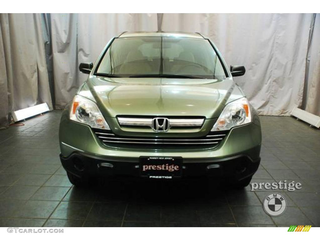 2008 CR-V EX 4WD - Green Tea Metallic / Ivory photo #5