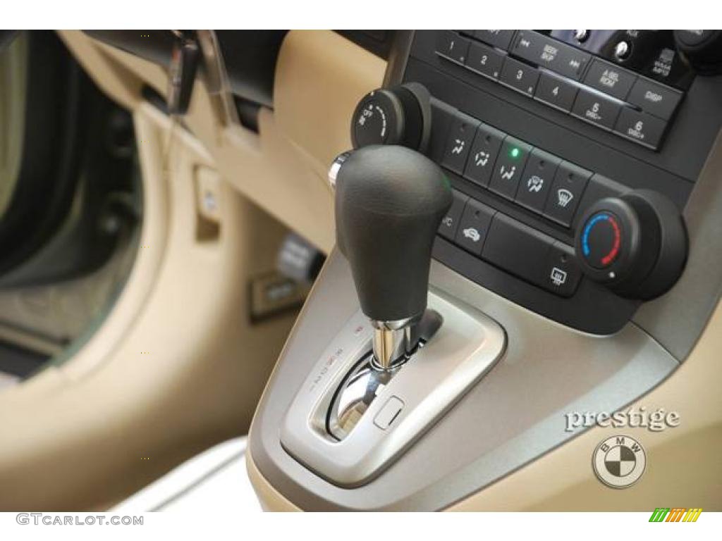 2008 CR-V EX 4WD - Green Tea Metallic / Ivory photo #15