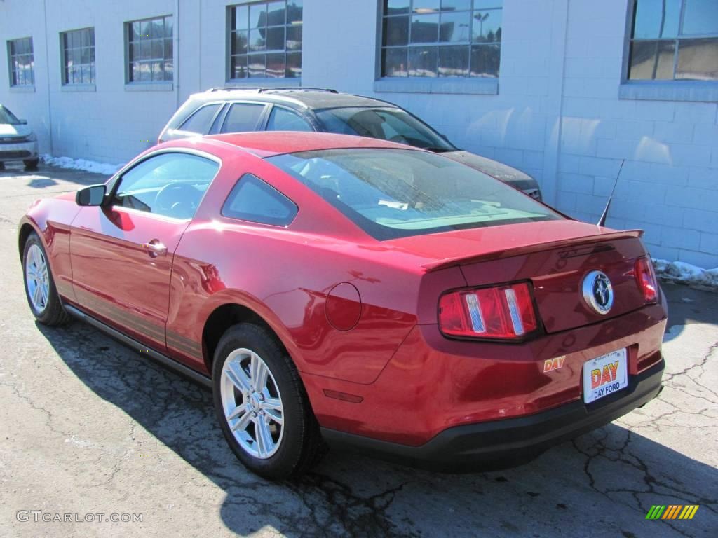2010 Mustang V6 Premium Coupe - Red Candy Metallic / Stone photo #6