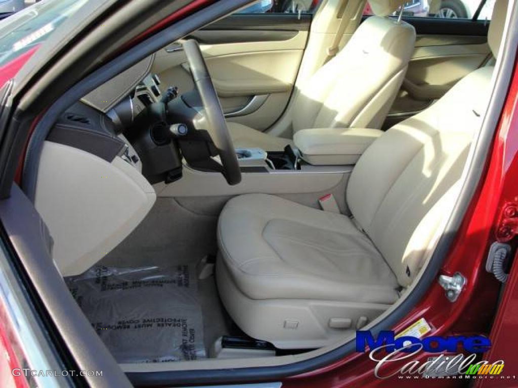 2009 CTS Sedan - Crystal Red / Cashmere/Cocoa photo #10