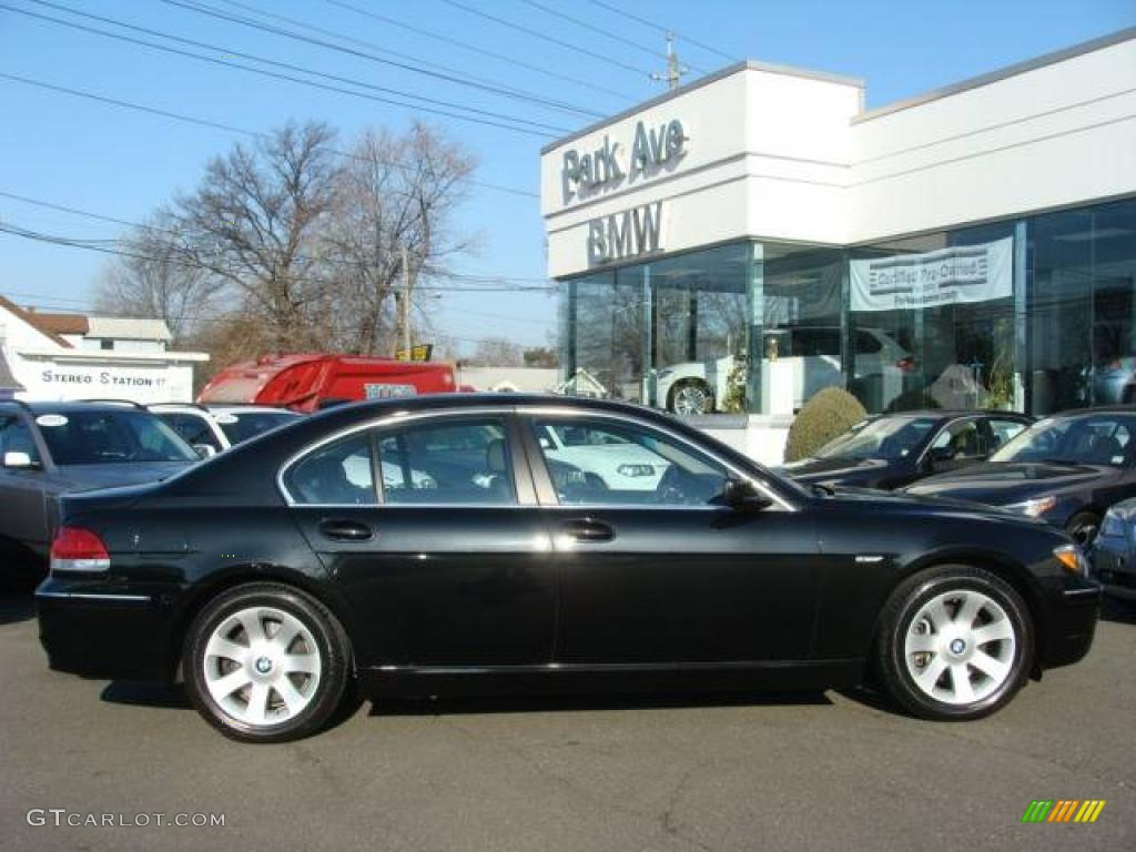 2006 7 Series 750i Sedan - Black Sapphire Metallic / Black/Black photo #1