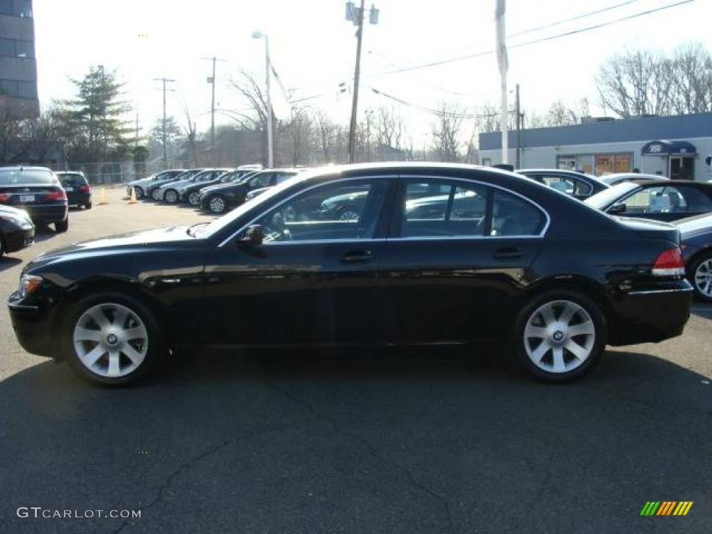 2006 7 Series 750i Sedan - Black Sapphire Metallic / Black/Black photo #5
