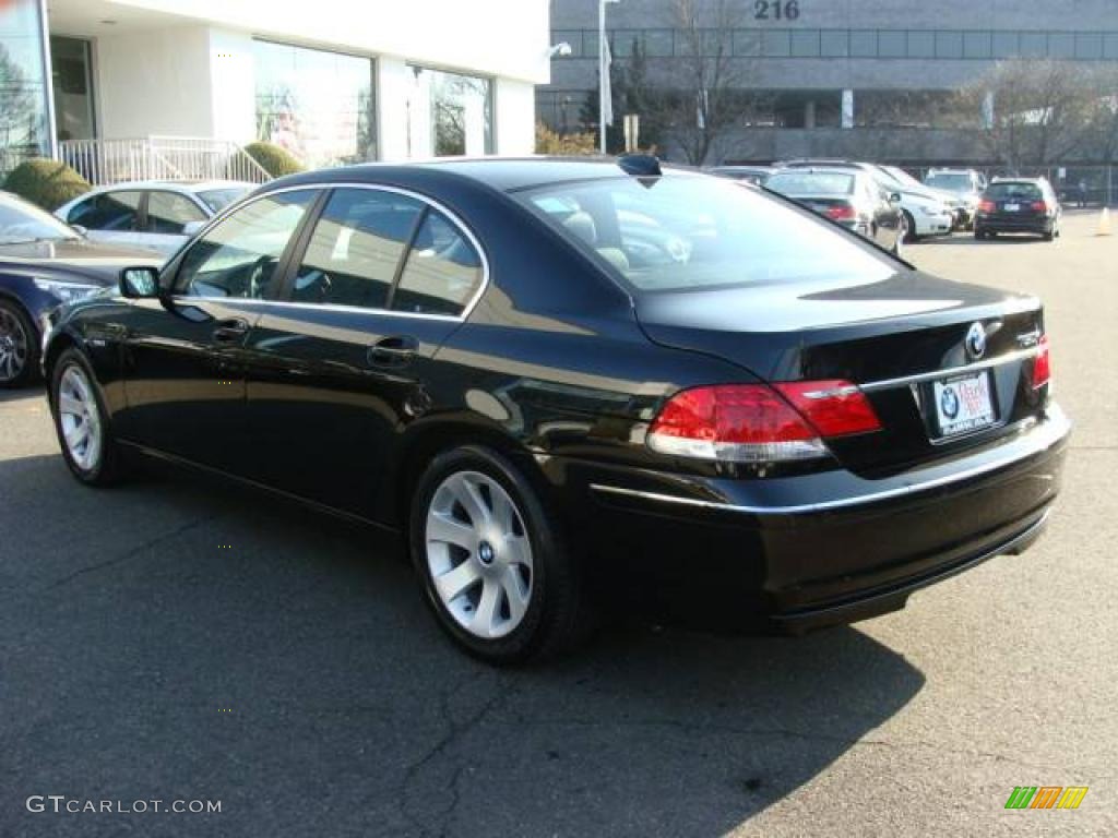 2006 7 Series 750i Sedan - Black Sapphire Metallic / Black/Black photo #6