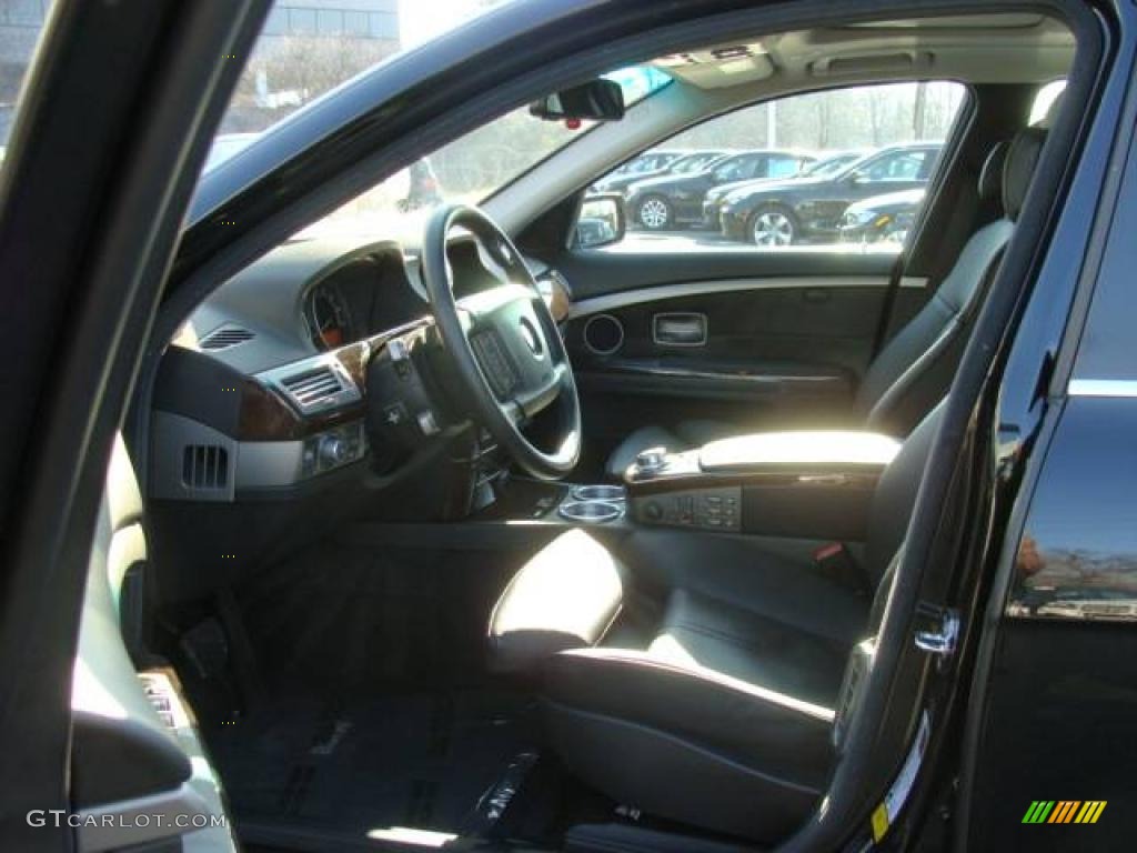 2006 7 Series 750i Sedan - Black Sapphire Metallic / Black/Black photo #10