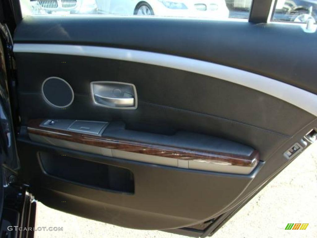 2006 7 Series 750i Sedan - Black Sapphire Metallic / Black/Black photo #19