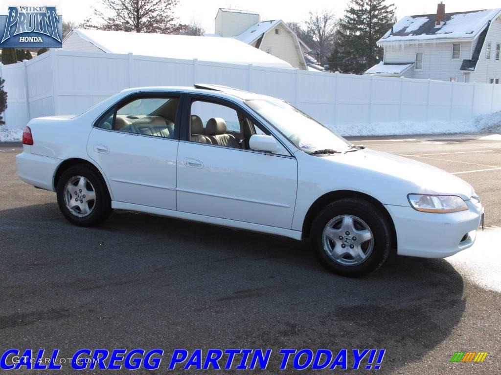 1998 Accord EX V6 Sedan - Taffeta White / Ivory photo #6
