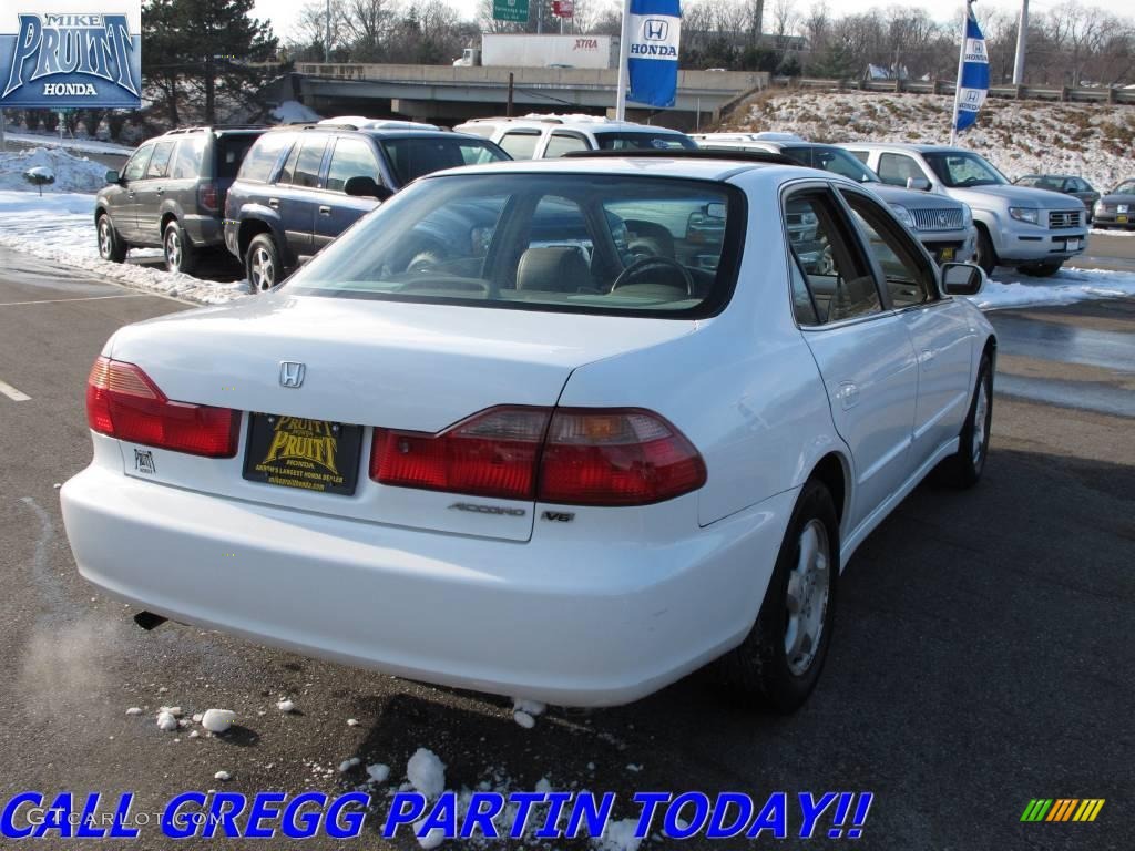 1998 Accord EX V6 Sedan - Taffeta White / Ivory photo #7