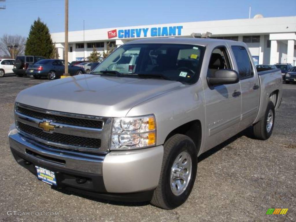 2009 Silverado 1500 LT Crew Cab 4x4 - Silver Birch Metallic / Ebony photo #1