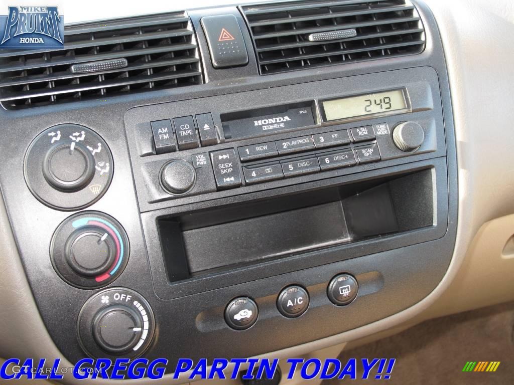 2001 Civic LX Sedan - Clover Green / Beige photo #20