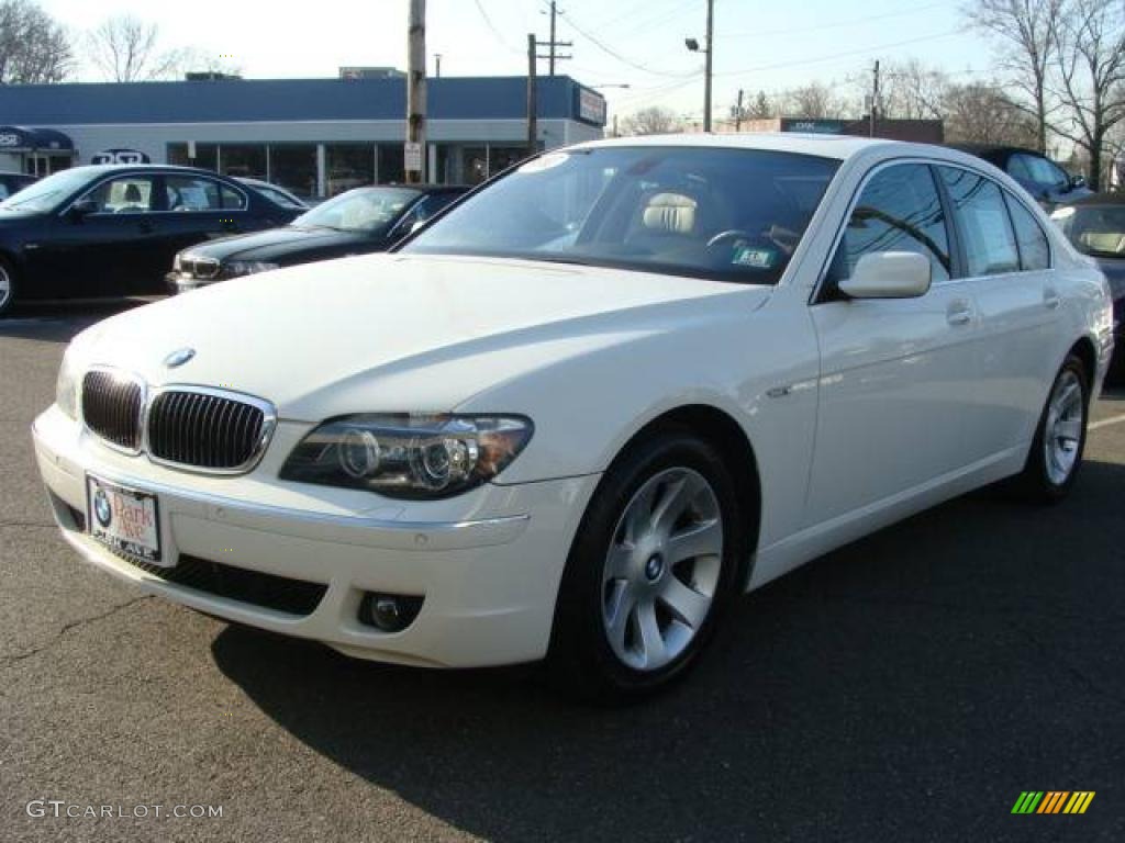 2007 7 Series 750i Sedan - Alpine White / Beige photo #4
