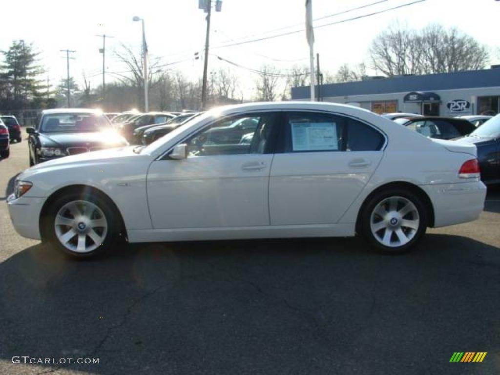 2007 7 Series 750i Sedan - Alpine White / Beige photo #5