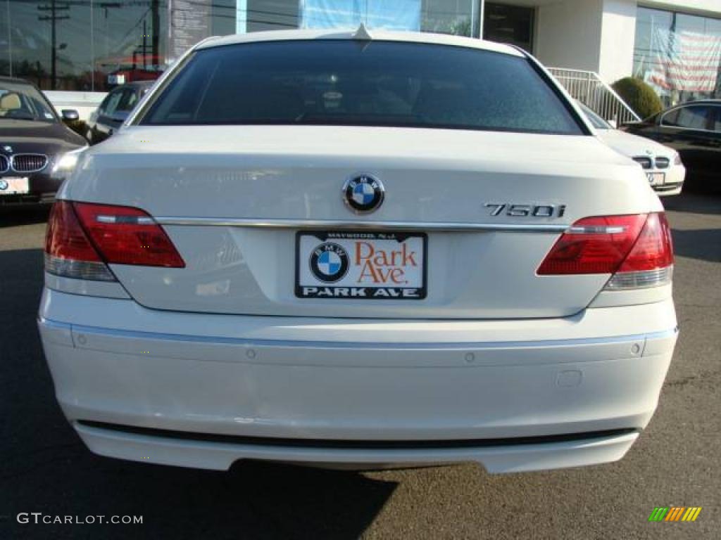 2007 7 Series 750i Sedan - Alpine White / Beige photo #7