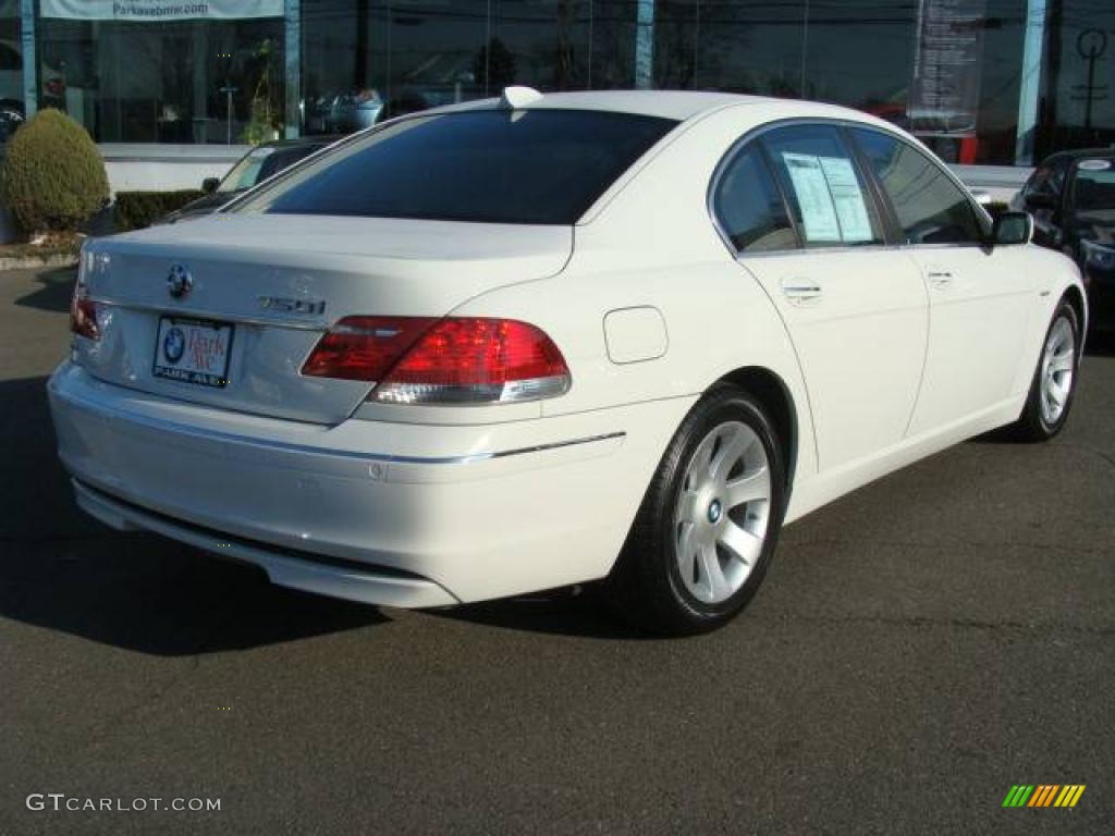 2007 7 Series 750i Sedan - Alpine White / Beige photo #8