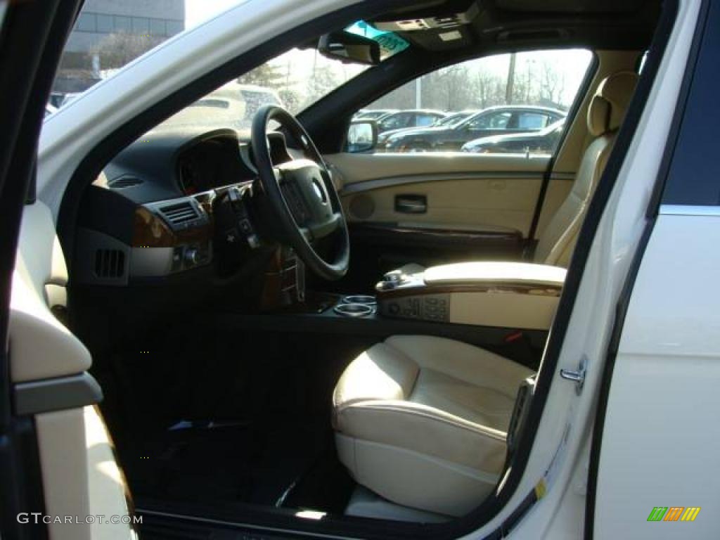 2007 7 Series 750i Sedan - Alpine White / Beige photo #10