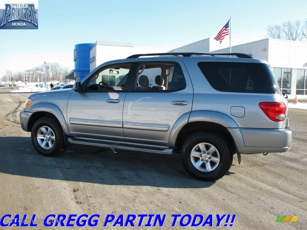 Silver Sky Metallic Toyota Sequoia