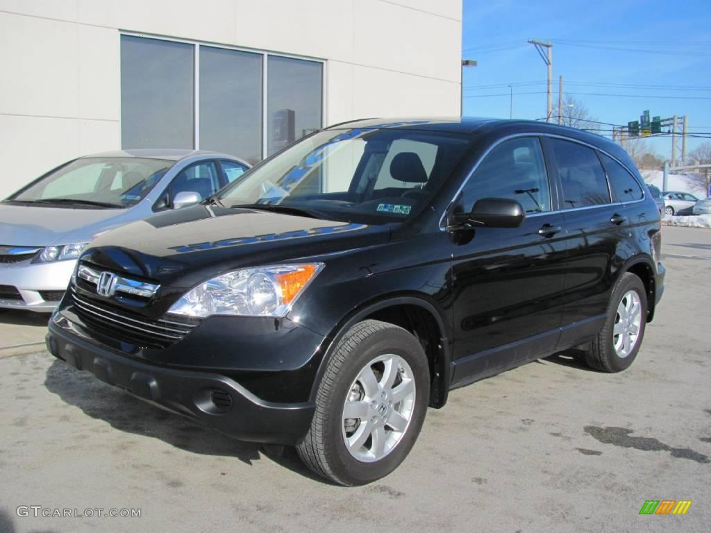 2008 CR-V EX 4WD - Nighthawk Black Pearl / Black photo #2