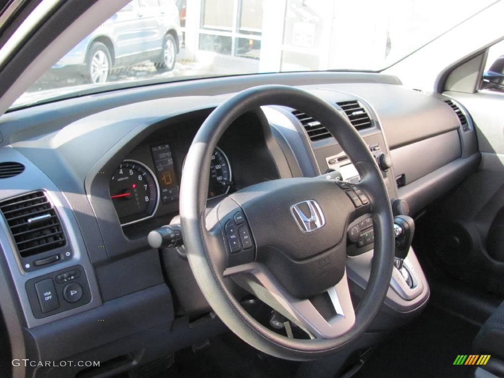 2008 CR-V EX 4WD - Nighthawk Black Pearl / Black photo #11
