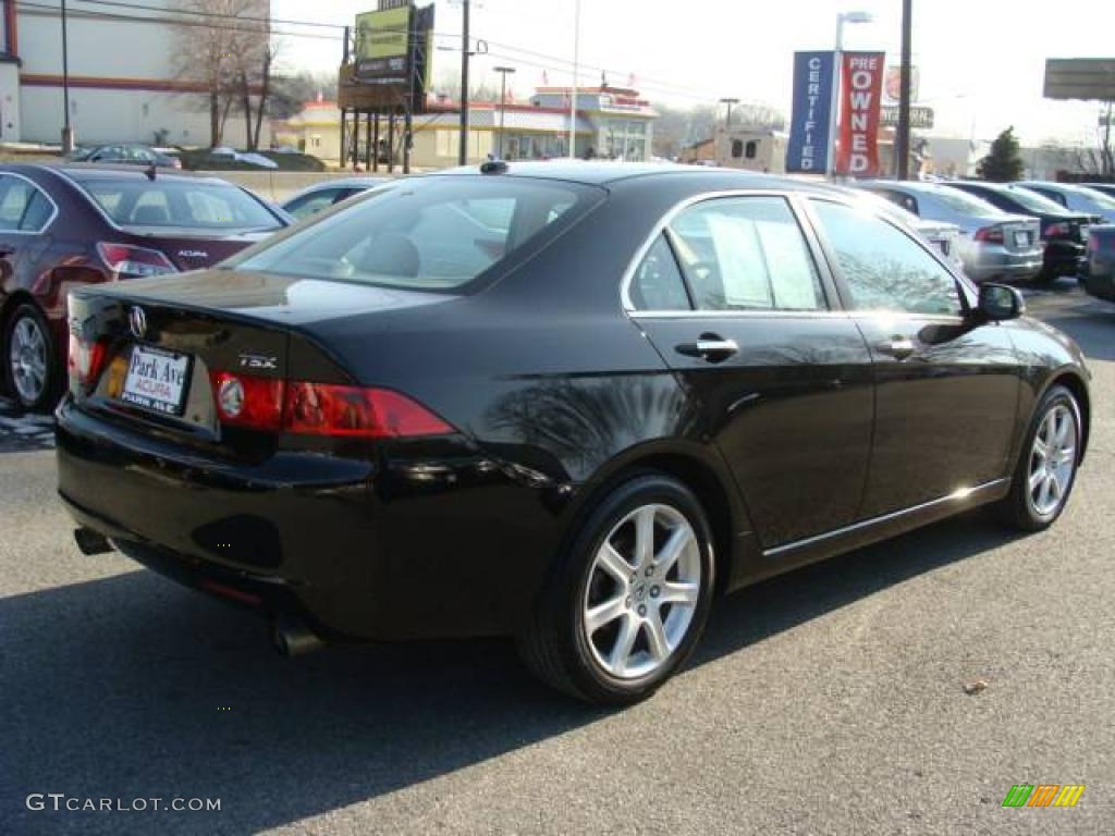 2005 TSX Sedan - Nighthawk Black Pearl / Parchment photo #6