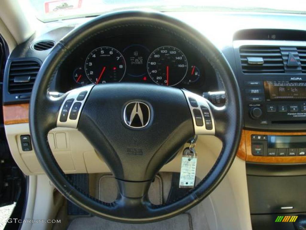 2005 TSX Sedan - Nighthawk Black Pearl / Parchment photo #10