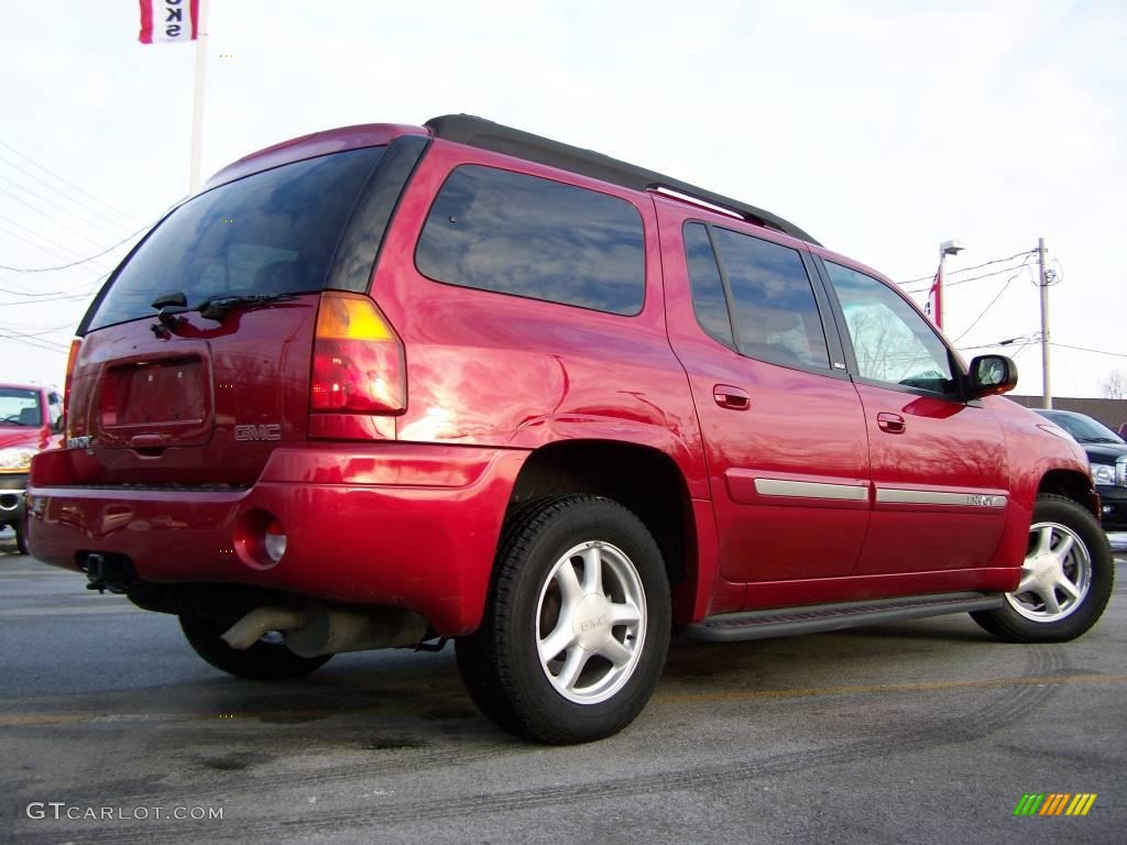 2002 Envoy XL SLT 4x4 - Magnetic Red Metallic / Dark Pewter photo #7