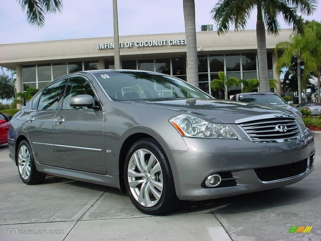 2009 M 35 Sedan - Platinum Graphite / Graphite Black photo #1